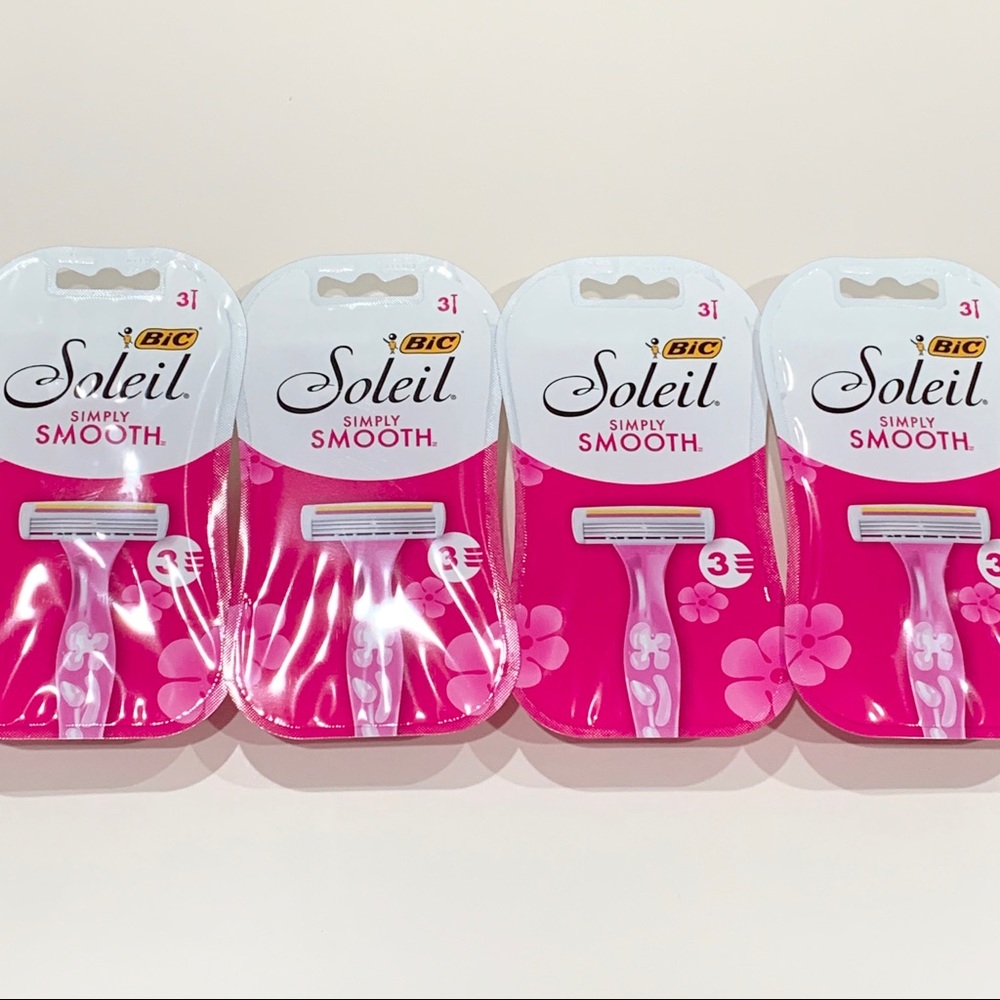 4 pks BIC Soleil Simply Smooth Disposable Razors
